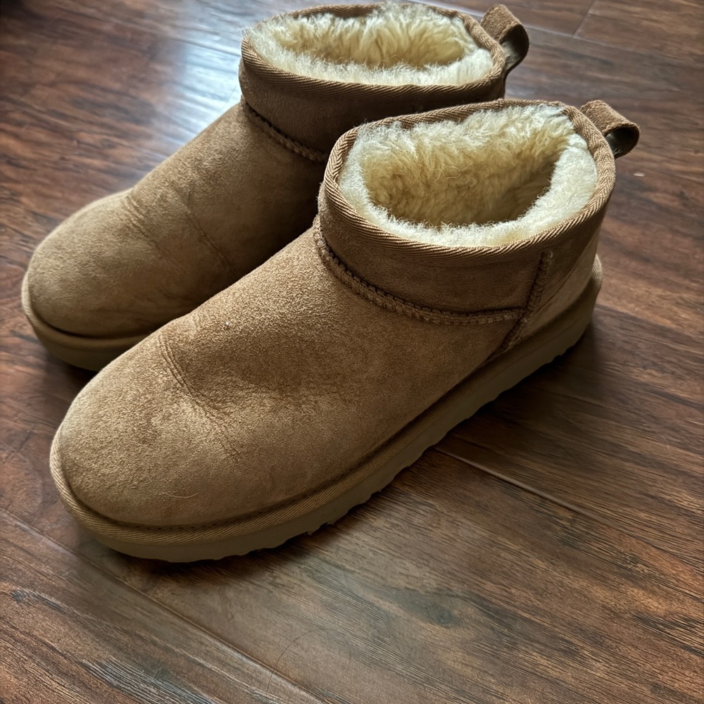 Ugg ultra mini boots in Chestnut